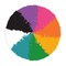 Americana Multi-Surface Satin Rainbow Mandala Paint Set, 8pc Bright Colors for Rocks, Glass & Crafts